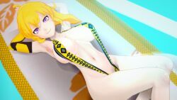 yang_xiao_long, rwby, logang45, 1girls, armpits