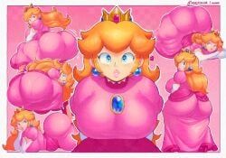 princess_peach, mario_(series), nintendo, super_mario_bros., saguinee