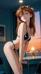 asuka_langley_sohryu, neon_genesis_evangelion, nero100, 1girls, areolae