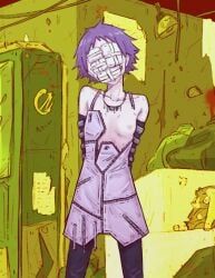 ebisu_(dorohedoro), dorohedoro, q_hayashida, bandage_on_face, female
