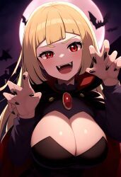 lillie_(pokemon), pokemon, alternate_eye_color, bat, big_breasts