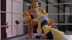 digimon_(species), rabbit_(petruz), renamon, renamon_(dogzeela), bandai_namco