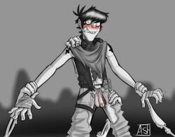 murdoc_niccals, deviantart, gorillaz, ashesfordayz, blushing