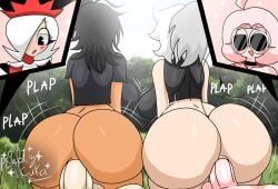 cream_(xiaro_femboy), darkida, maya_(blizcuka), rex_the_clown_(rexon02), xiaro_femboy
