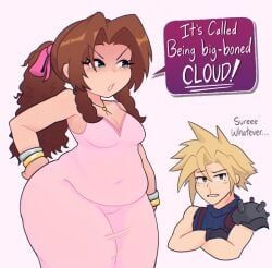 aerith_gainsborough, cloud_strife, final_fantasy, final_fantasy_vii, square_enix