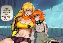 lilac, penny_polendina, yang_xiao_long, rwby, amadeus_v