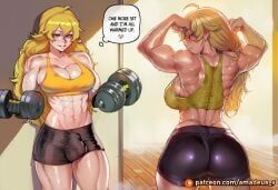 lilac, yang_xiao_long, rwby, amadeus_v, 1girl