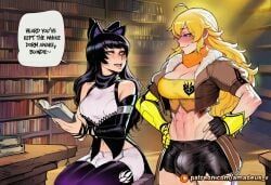 blake_belladonna, lilac, yang_xiao_long, rwby, amadeus_v