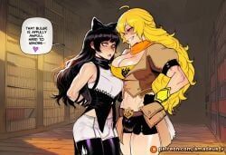 blake_belladonna, lilac, yang_xiao_long, rwby, amadeus_v