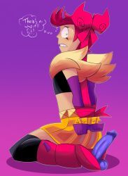 chester_(brawl_stars), brawl_stars, 1boy, alternate_clothing, back_view