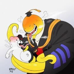 koro-sensei, monokuma, assassination_classroom, twitter, 1anthro