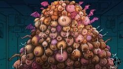scp-597, wall_of_flesh, scp_foundation, markoriginals, 2_horns