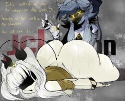cyn_(murder_drones), j_(murder_drones), murder_drones, u_nkno3ngrounds, 1futa