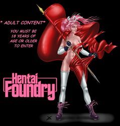truely, hentai_foundry, mascot, pink_hair, red_eyes