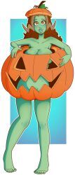 wrenzephyr2, big_breasts, brown_hair, clever_censor, goblin