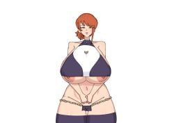 enno, brown_hair, exposed_nipples, family_legacy, stella_(family_legacy)
