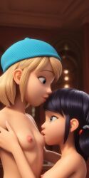 marinette_dupain-cheng, zoe_lee, disney, miraculous:_tales_of_ladybug_and_cat_noir, miraculous_ladybug