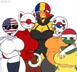 hungary_(countryhumans), japan_(countryhumans), romania_(countryhumans), south_korea_(countryhumans), united_states_of_america_(countryhumans)