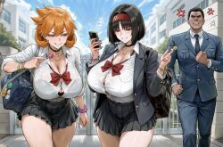 erika_(pokemon), kasumi_(pokemon), misty_(pokemon_hgss), pokemon, 1boy