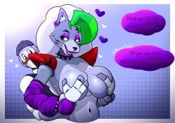 original_character, roxanne_wolf_(fnaf), staff_bot_(security_breach), five_nights_at_freddy's, five_nights_at_freddy's:_security_breach