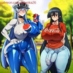akame_(akame_ga_kill!), esdeath_(akame_ga_kill!), pepsiman, pepsiman_(cosplay), akame_ga_kill!