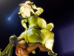 cob_cannon, sunflower_(pvz), sunflower_queen_(pvz), sunny_(dj_arts), electronic_arts