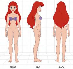 ariel_(the_little_mermaid), disney, disney_princess, the_little_mermaid_(1989_film), ass