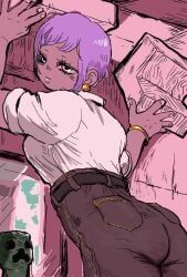 efe_(minecraft), microsoft, minecraft, mojang, dark-skinned_female