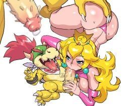 bowser, bowser_jr., koopa, princess_peach, mario_(series)