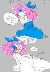 ragatha, ragatha_(the_amazing_digital_circus), the_amazing_digital_circus, 1girls, blush
