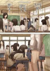 unnamed_characters, original, ewokakuni, 1boy, 6+girls
