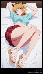 memcho, down, oshi_no_ko, 1girl, bangs