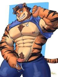 ledge_(ledgerdamayn), abs, anthro, armpit_hair, backwards_baseball_cap