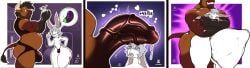khayen_(character), khayen, 4_fingers, abdominal_bulge, abstract_background