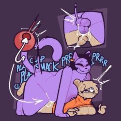 catty_cattenheimer, undertale_(series), xenopavilia, anal, anal_impregnation