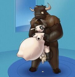 dukeofsnailplace, abdominal_bulge, anal, anal_penetration, anthro
