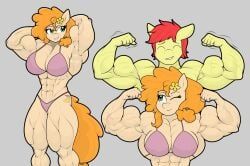 bright_mac_(mlp), pear_butter_(mlp), my_little_pony, matchstick_(artist), 2girls