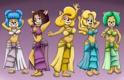ami_bandicoot, isabella_bandicoot, liz_bandicoot, megumi_bandicoot, tawna_bandicoot