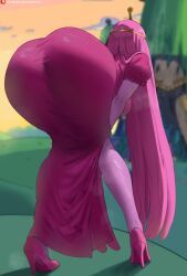 princess_bonnibel_bubblegum, adventure_time, cartoon_network, 1girl, ass