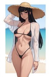 original_character, original, black_eyes, black_hair, blunt_bangs