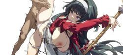 astra_yao, zenless_zone_zero, momo_sam, 1boy, 1girls