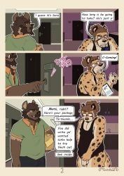 anthro, beard, brown_body, cheetah, clothed