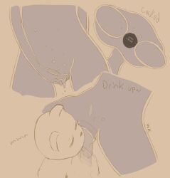 ambiguous_gender, anthro, blue_body, bottle, canid