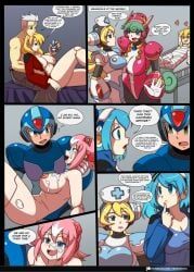 alia, cinnamon_gaudille, fides_brunel, marino, nana_(mega_man)