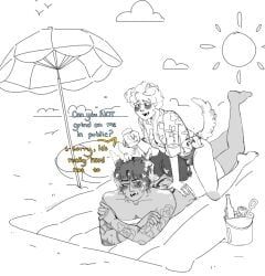 beach, dog_ears, dog_tail, dogboy, gay