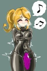 rhythm_heaven, rhythm_heaven_groove, 1girls, arms_behind_back, bdsm