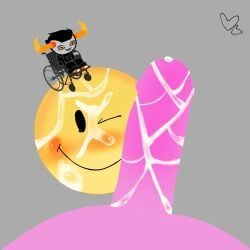 tavros_nitram, verity_(thatmob), blush, cum, cum_in_mouth