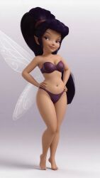 vidia, disney_fairies, someraindropsonroses_(artist), 1girls, bandeau_bikini