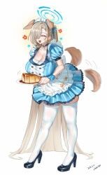 asuna_(blue_archive), blue_archive, shangdi_de_fa_zhang, animal_ears, blonde_hair