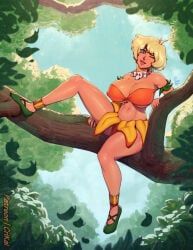 mii_(jungle_de_ikou), jungle_de_ikou, crimson_kaiserin, 1girls, artist_name
